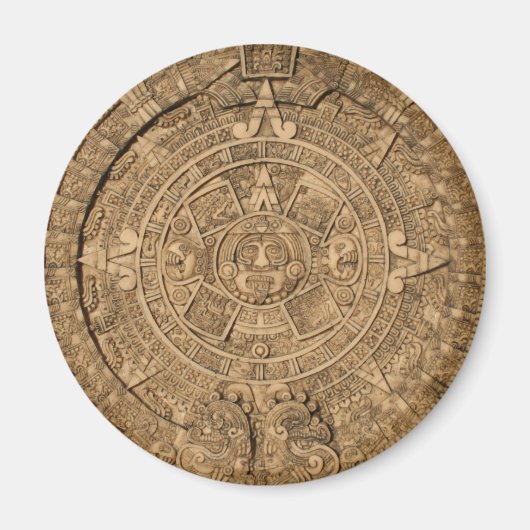Mayan Calendar Plain Magneet (Voorkant)