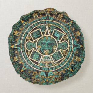 Mayan Calendar Rond Kussen