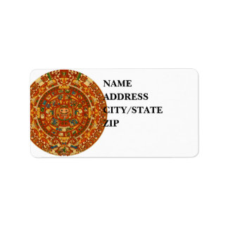 "Mayan Calendar Stone" Etiket