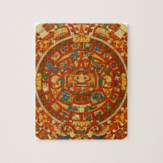 "Mayan Calendar Stone" Legpuzzel (Verticaal)