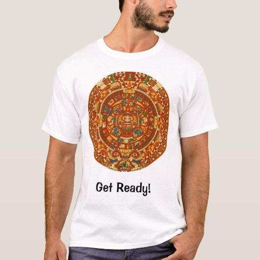 "Mayan Calendar Stone" T-shirt (Voorkant)