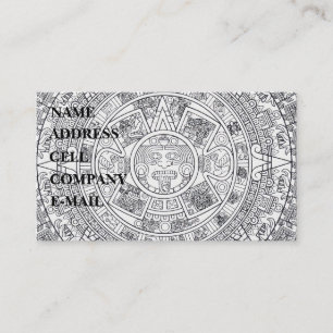 "Mayan Calendar Stone" Visitekaartje