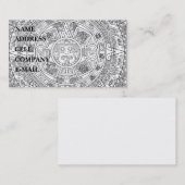 "Mayan Calendar Stone" Visitekaartje (Voorkant / Achterkant)