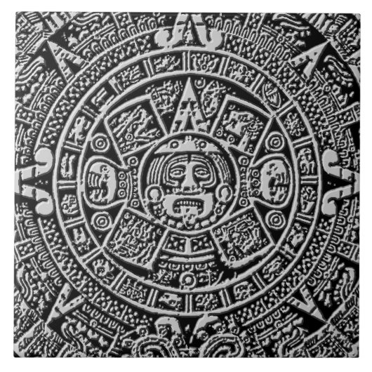 Mayan Calendar Tegeltje (Voorkant)
