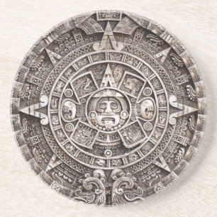 Mayan Calendar Zandsteen Onderzetter