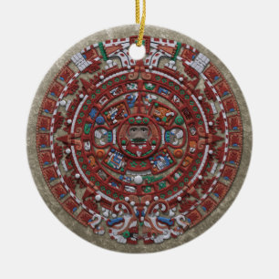 Mayan Calender Keramisch Ornament