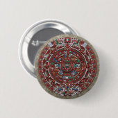 Mayan Calender Ronde Button 5,7 Cm (Voorkant /achterkant)