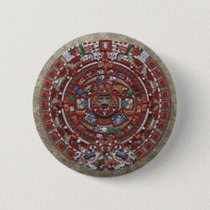 Mayan Calender Ronde Button 5,7 Cm