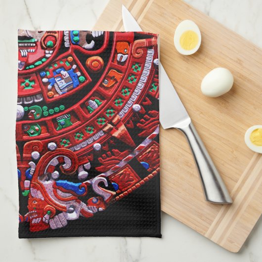 Mayan Calender Theedoek (Quarter Fold)