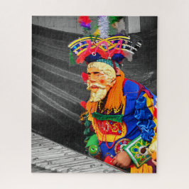 Mayan Christmas Performer with Marimba – Colorful  Legpuzzel