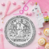 Mayan Circle Paper Bord (Feest)