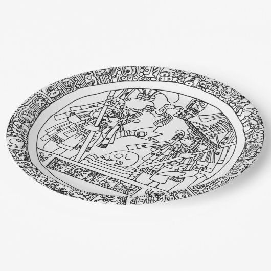 Mayan Circle Paper Bord (Gekanteld)