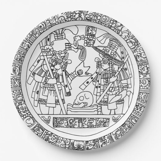 Mayan Circle Paper Bord (Voorkant)