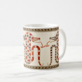 Mayan Entwined Snakes Koffiemok (Voorkant rechts)