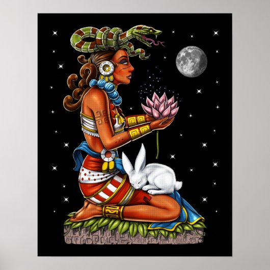 Mayan Goddess Ixchel Poster (Voorkant)