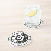 Mayan Hunab Ku Creator & Planetary Symbols Zandsteen Onderzetter (Zijkant)