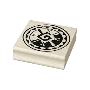 Mayan Hunab Ku Grafisch Ontwerp Rubber Stempel