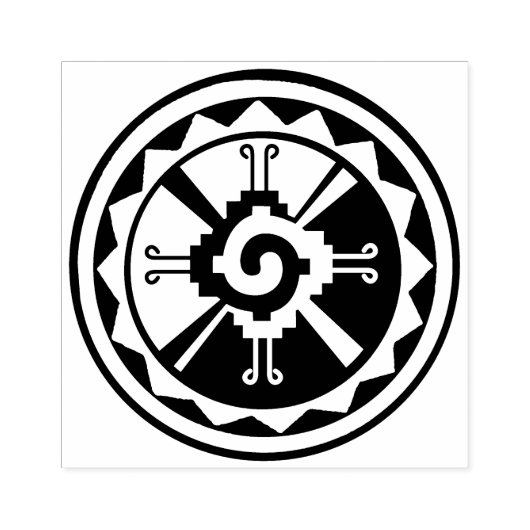 Mayan Hunab Ku Grafisch Ontwerp Rubber Stempel (Afrduk)