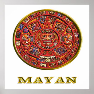 Mayan Indiase kunst Poster