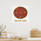 Mayan Indiase kunst Poster (Keuken)