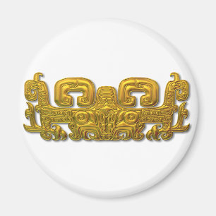 Mayan Jaguar - Gold Magneet