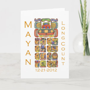 Mayan Kalender 12-21-2012 Kaart
