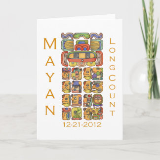 Mayan Kalender 12-21-2012 Kaart