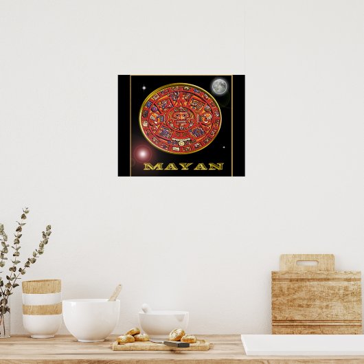 Mayan kalender poster (Keuken)