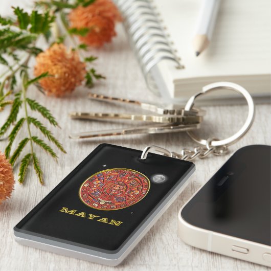 Mayan kalender sleutelhanger (Voorkant Rechts)