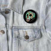 Mayan Mask-2012 Ronde Button 5,7 Cm (In situ)