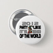Mayan New Years 2012 Ronde Button 5,7 Cm (Voorkant /achterkant)