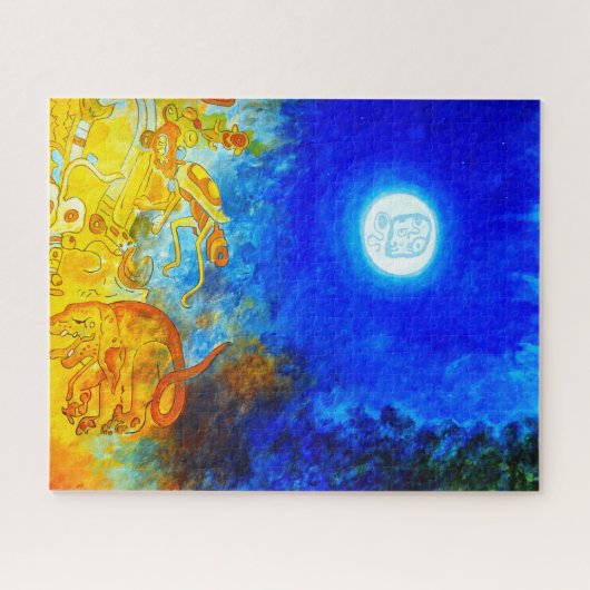 Mayan Painting Jigzaag Puzzle Legpuzzel (Horizontaal)