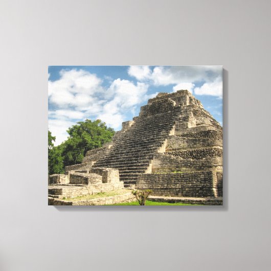 Mayan Pyramid Canvas Afdruk (Voorkant)