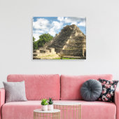 Mayan Pyramid Canvas Afdruk (Insitu (Woonkamer))