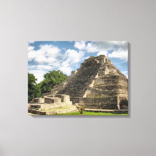 Mayan Pyramid Canvas Afdruk (Voorkant)