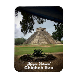 Mayan Pyramid CHICHEN ITZA Travel Souvenir Magneet