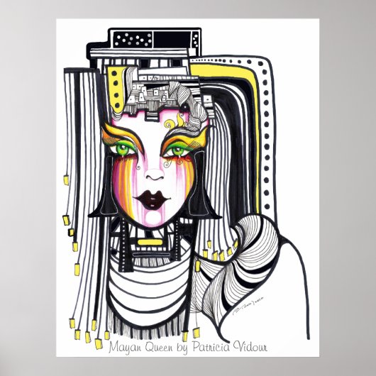 Mayan Queen Poster (Voorkant)