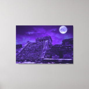 Mayan Ruïnes Tulum Mexico Canvas Afdruk