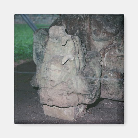 Mayan Ruins N.W. Honduras Foto Ontworpen Kleur Magneet (Voorkant)
