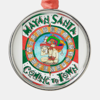 Mayan Santa-versiering Metalen Ornament