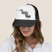 Mayan Serpent - Black en Silver Trucker Pet (In situ)