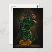 Mayan Serpent God Briefkaart (Voorkant / Achterkant)