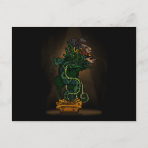 Mayan Serpent God Briefkaart