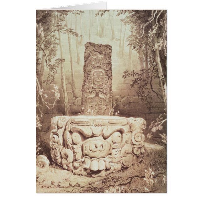 Mayan temple, Honduras (Voorkant)