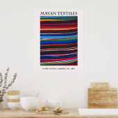 Mayan Textiles Pure Native American Poster (Keuken)