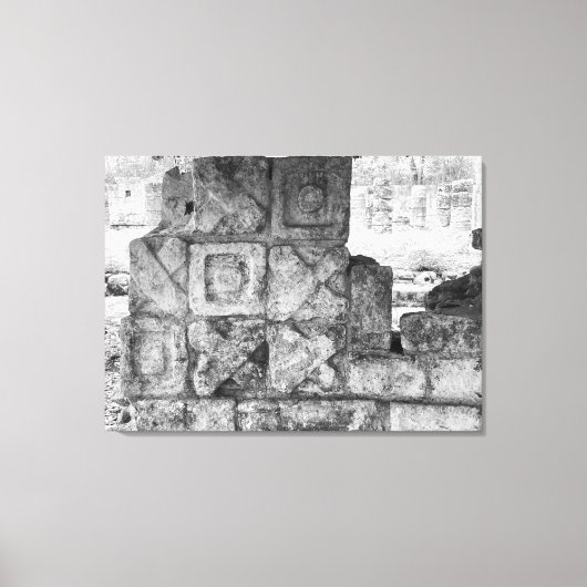 Mayan Tic-Tac-Toe? Canvas Afdruk (Voorkant)