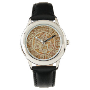 Mayan Tribale Krijger Horloge - Azteekse Horloge