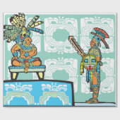 Mayan Warrior and King Wrapping Paper Cadeaupapier (Vlak)