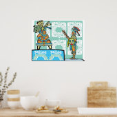 Mayan Warrior en King Poster (Keuken)
