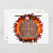 Mayan Zon Briefkaart (Voorkant / Achterkant)